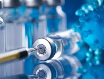 vial with syringe needle