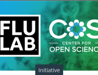 Flu Lab and Center for Open Science logos