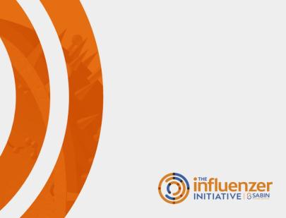 Sabin Vaccines and Influenzer Initiative logos