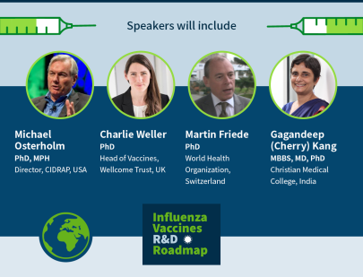 Slide showing names of the speakers of the September 30 press briefing